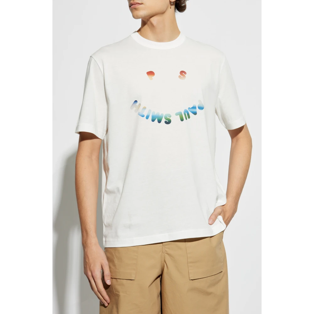 PS By Paul Smith T-shirt met logo White Heren