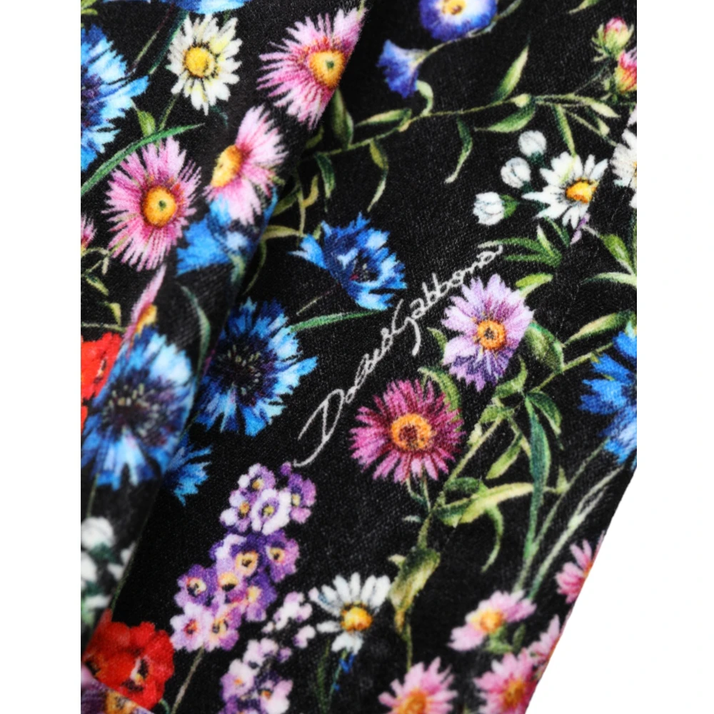 Dolce & Gabbana Stijlvolle Bloemen Hoge Taille Hot Pants Multicolor Dames