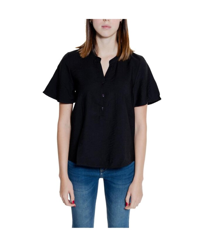 chemisier-noir-en-viscose-a-col-en-v