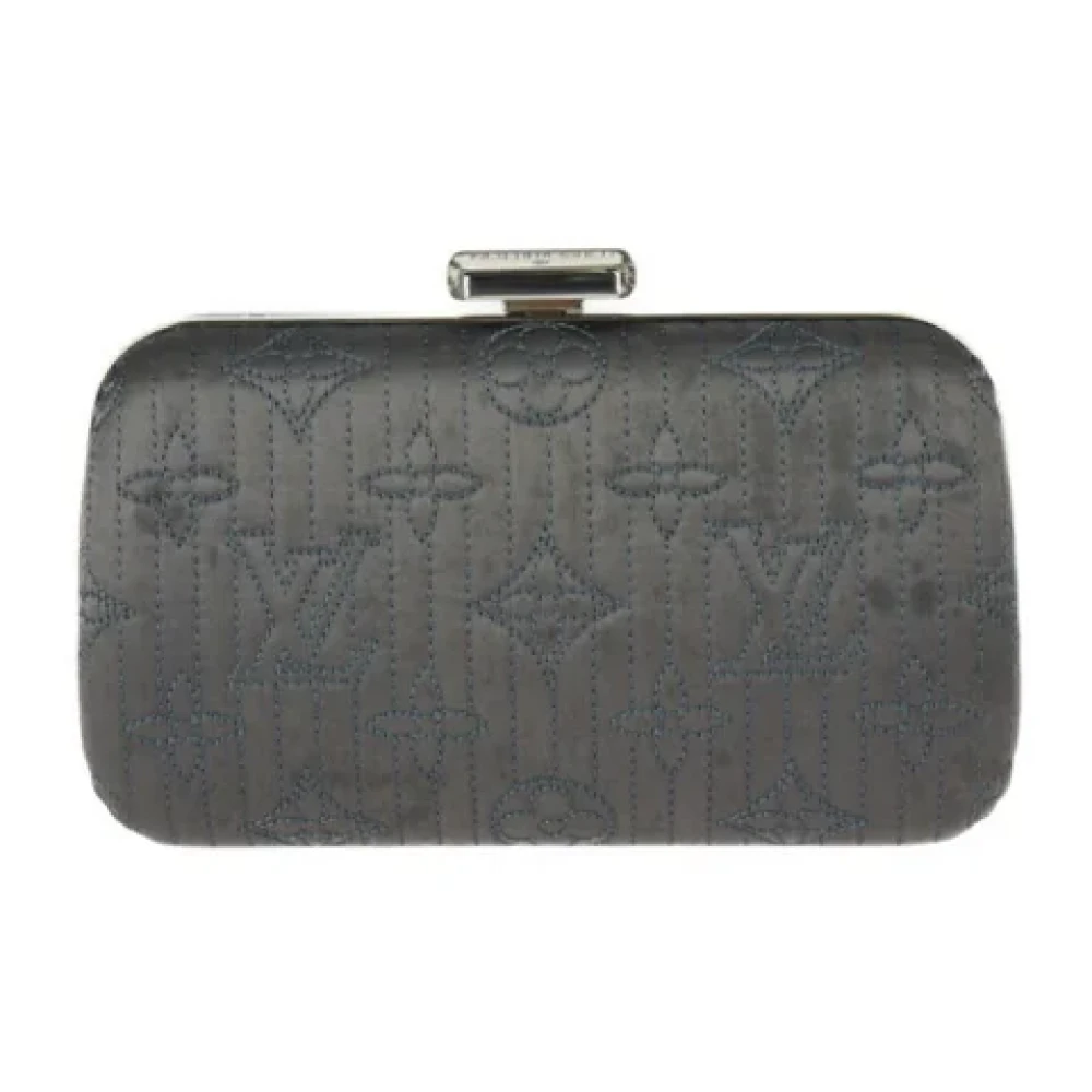 Louis Vuitton Vintage Pre-owned Fabric clutches Gray Dames