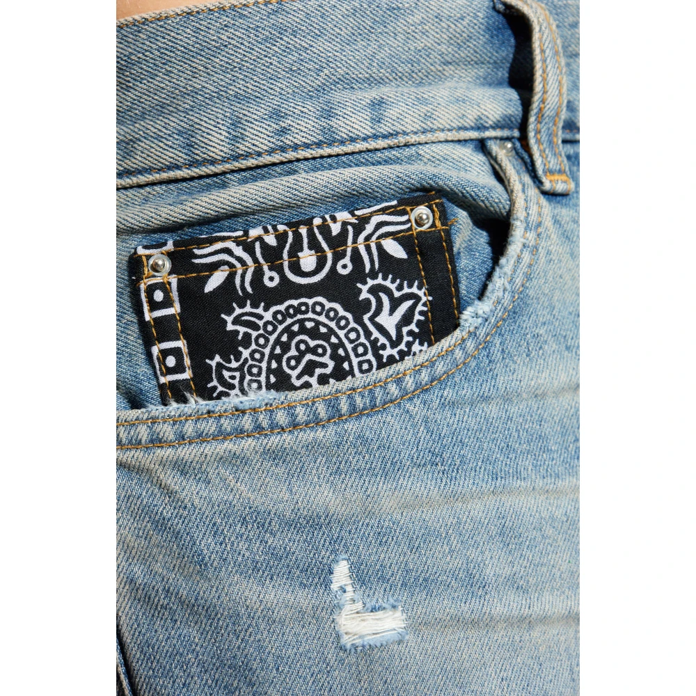 Amiri Straight-Leg Jeans Blue Heren
