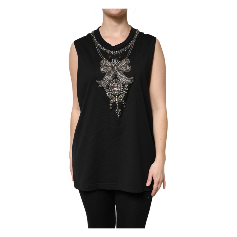 Dolce & Gabbana Donna Nero Top, S, New,