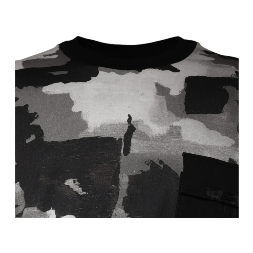 Dolce & Gabbana Camouflage Logo Crewneck T-shirt Multicolor Heren