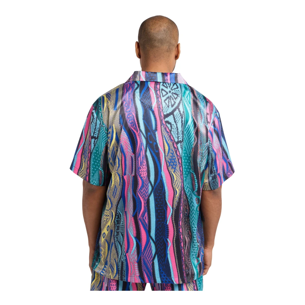 carlo colucci Stijlvol All-Over Print Overhemd Multicolor Heren