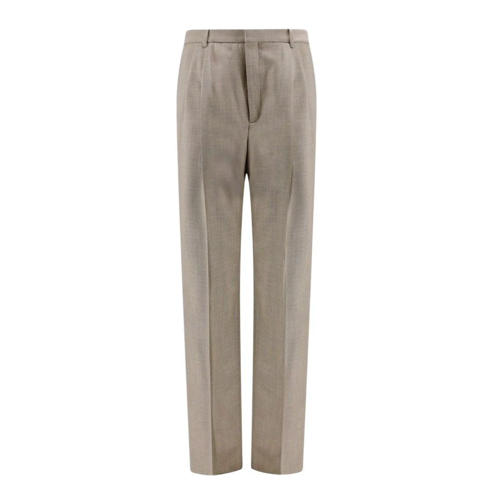 Saint Laurent Wollen Broek Beige Heren
