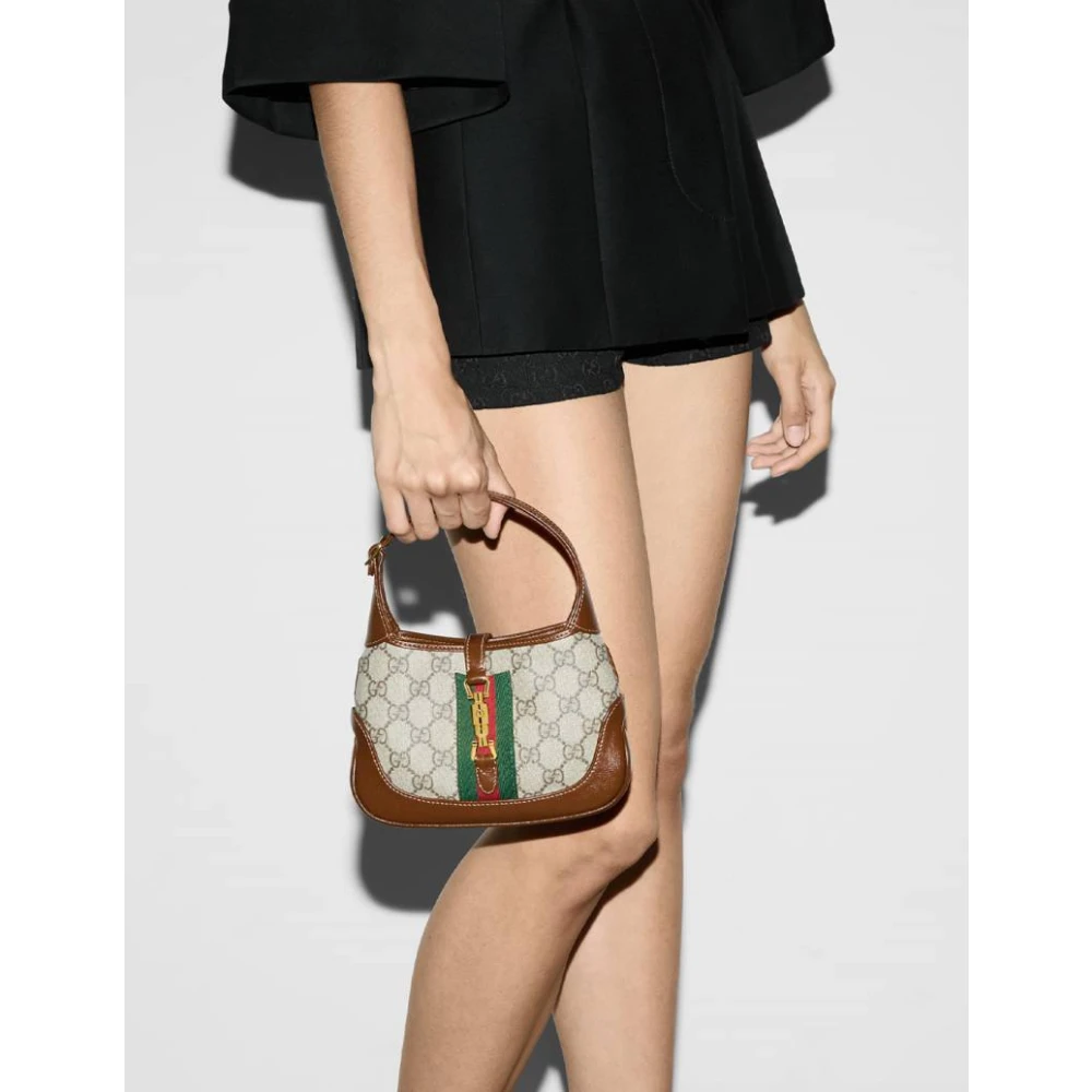 Gucci Jackie 1961 GG Supreme Mini Tas Brown Dames