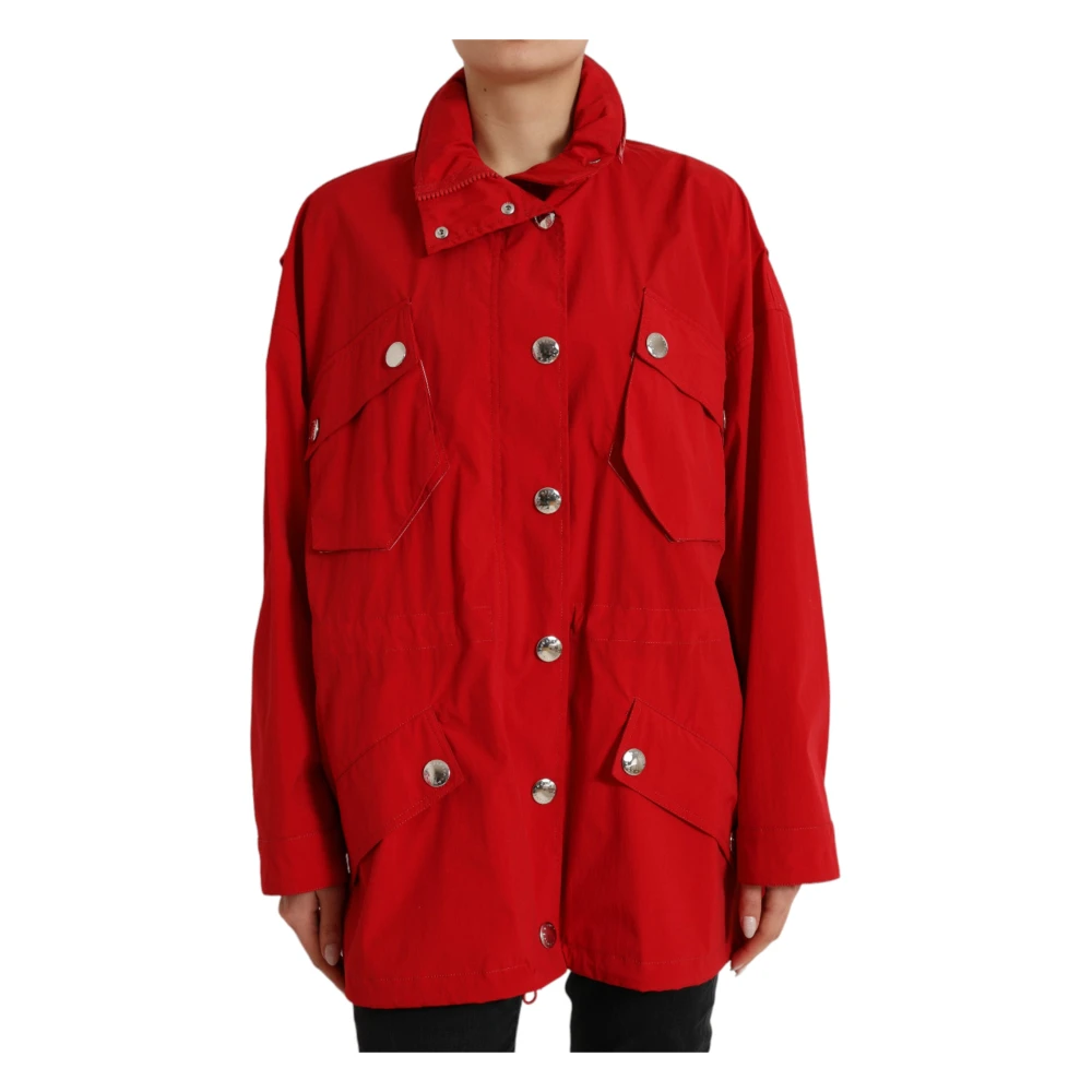 Dolce & Gabbana Rain Jackets Red Dames
