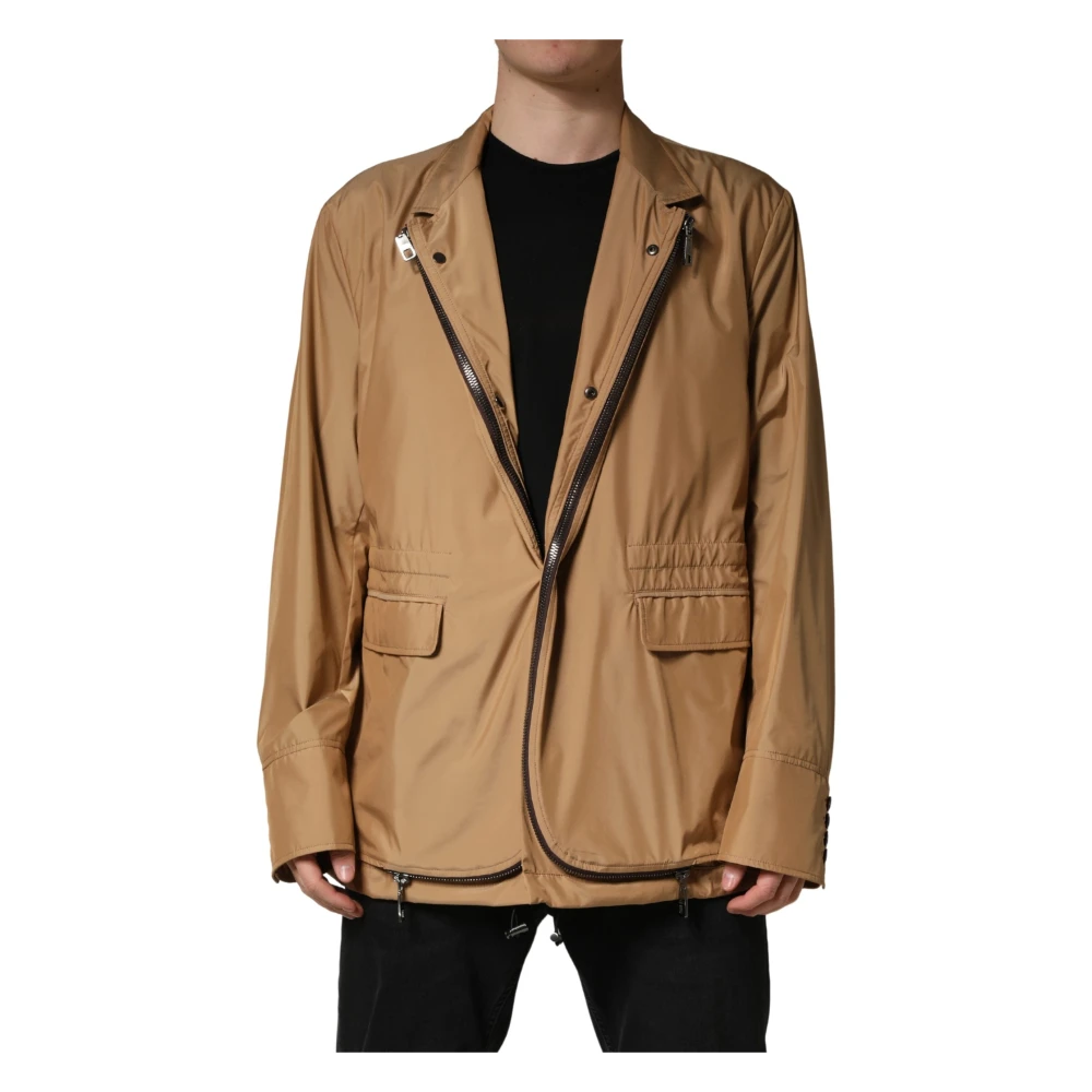 Dolce & Gabbana Men's Brown Blazers, 4XL, Overcoat