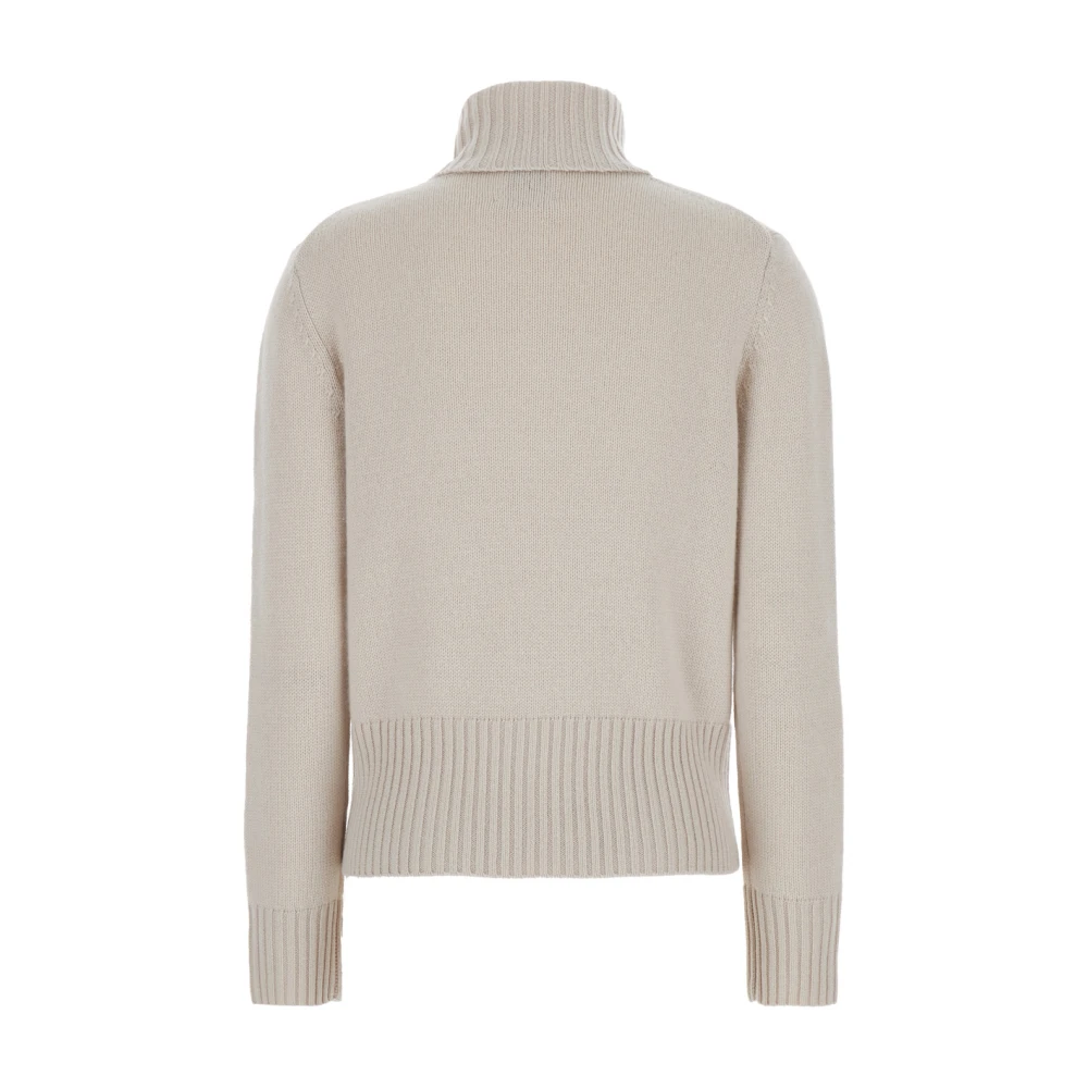 allude Beige Coltrui Trui Beige Dames