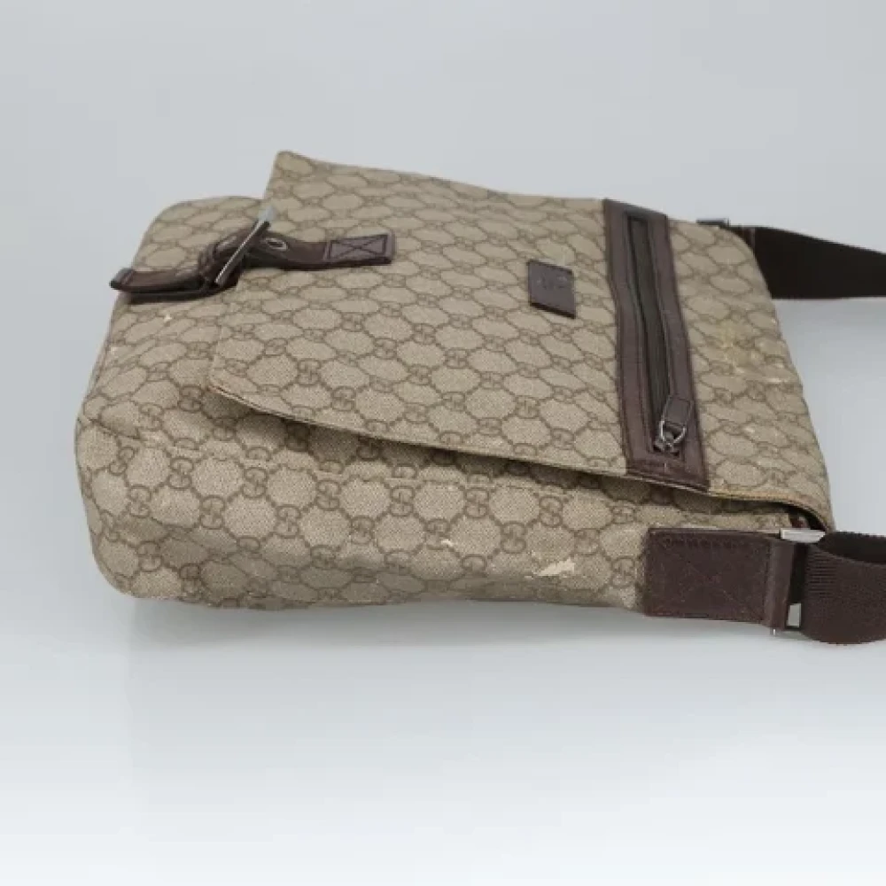 Gucci Vintage Pre-owned Canvas shoulder-bags Beige Dames