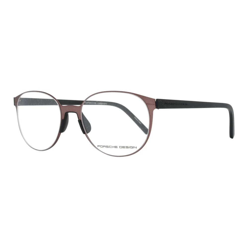 Porsche Design Unisex Burgundy Round Metal Optical Frames