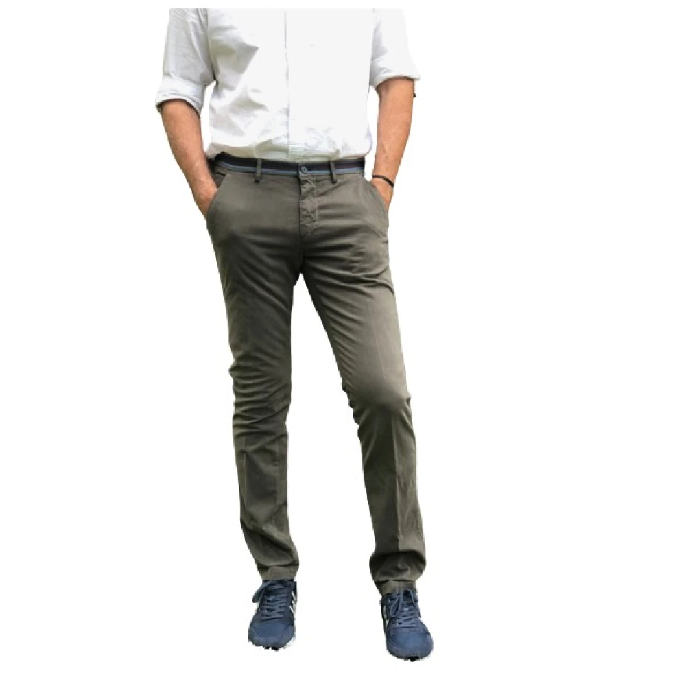 Mason's Chino Broek Green Heren