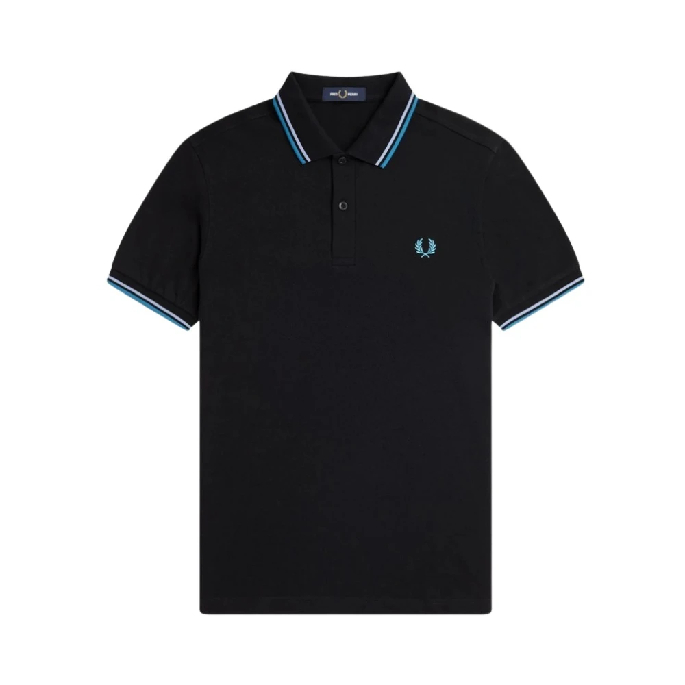 Fred Perry Twin Tipped Polo Shirt Black Heren