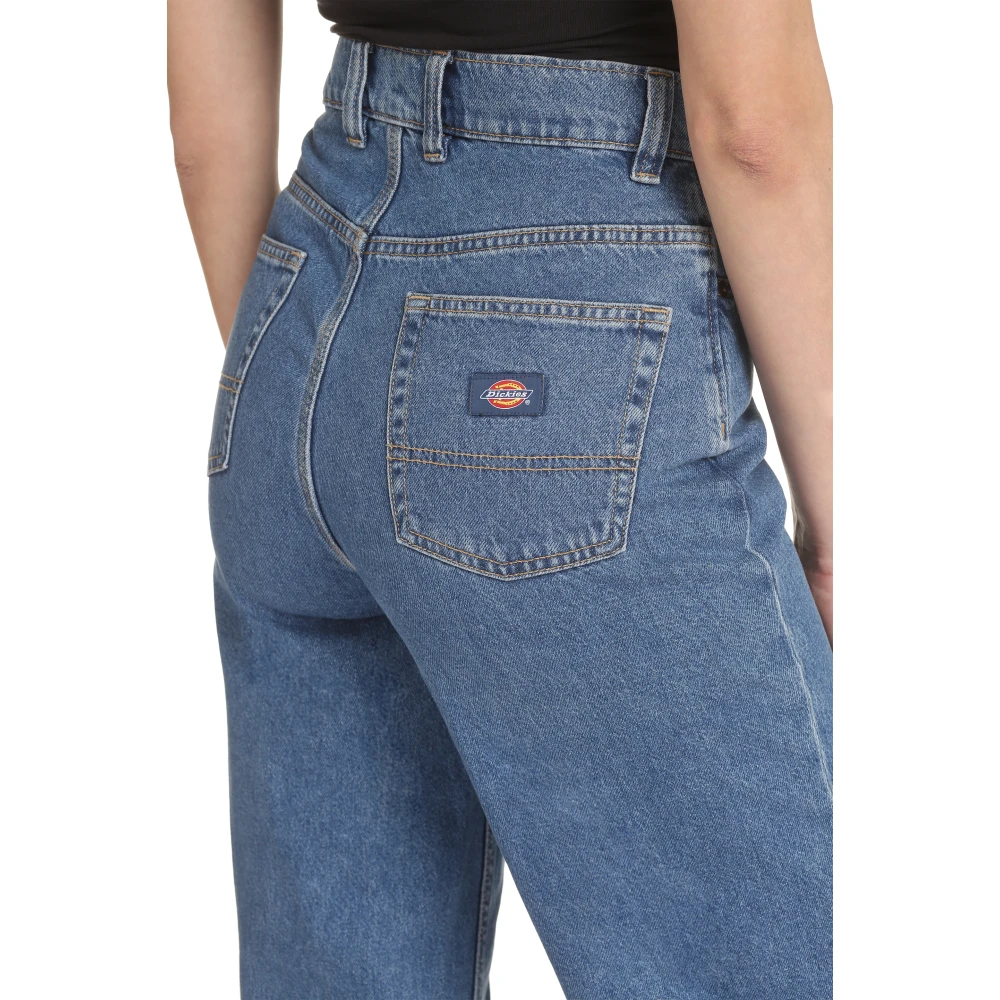 Dickies Reguliere jeans met koperen klinknagels Blue Dames