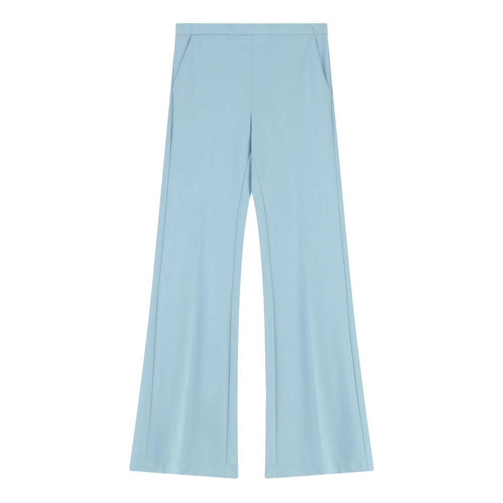 Imperial Women's Blue Pantalone A Zampa - Wide Trousers - S - Trousers