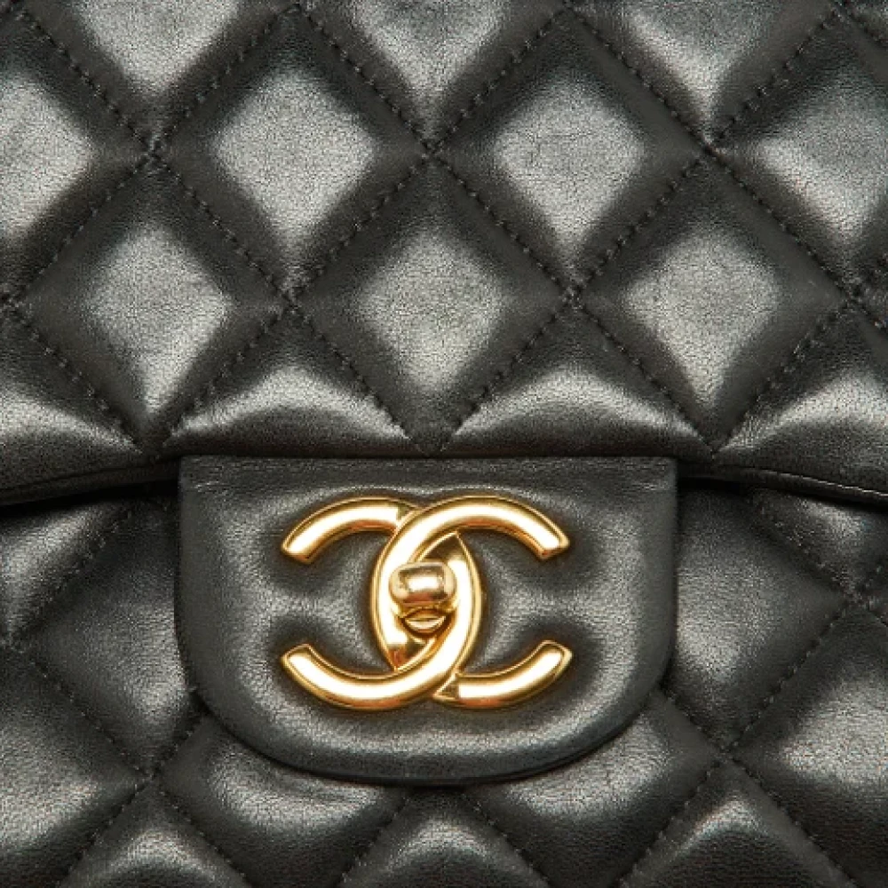 Chanel Vintage Pre-owned Leather chanel-bags Black Dames