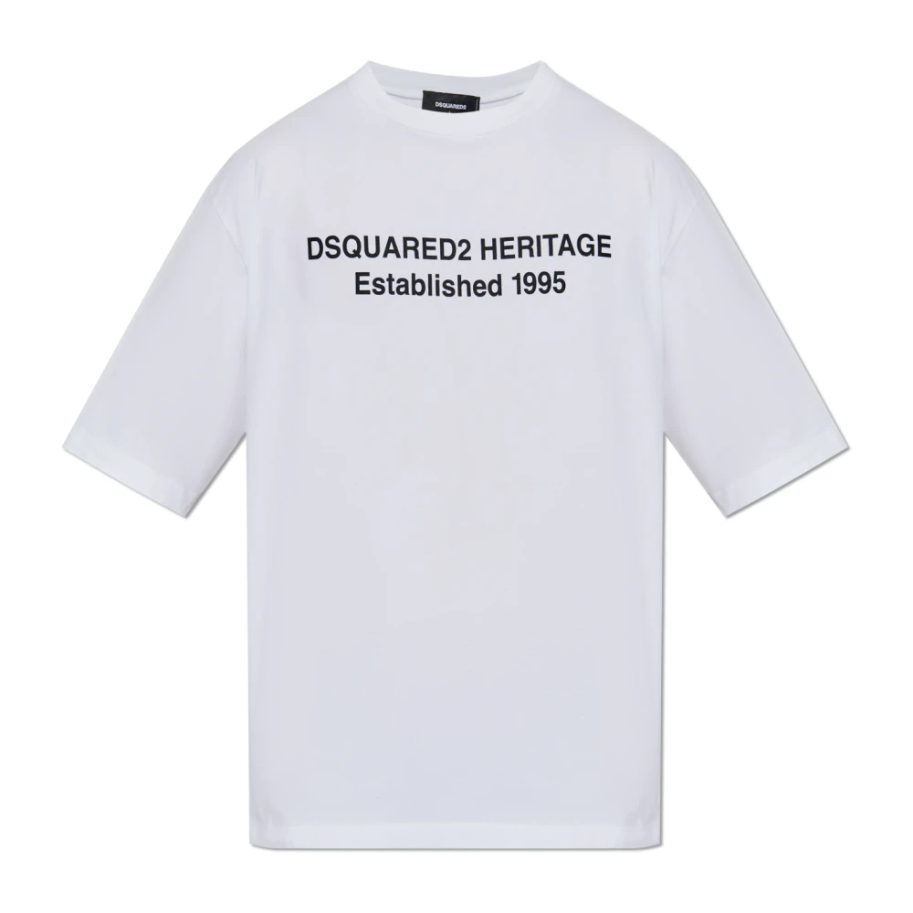 Dsquared2 White T-Shirts, Male, Xs, T-Shirt With Logo