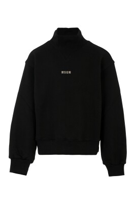 sweatshirt-en-coton-polaire-noir-avec-logo