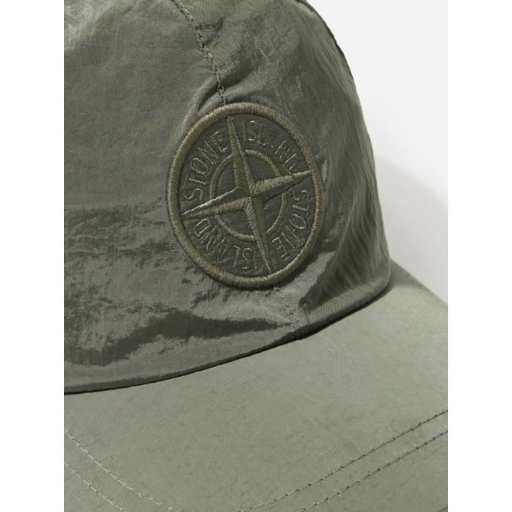 Stone Island Verstelbare trekkoord 6-panel pet in Econyl Green Heren