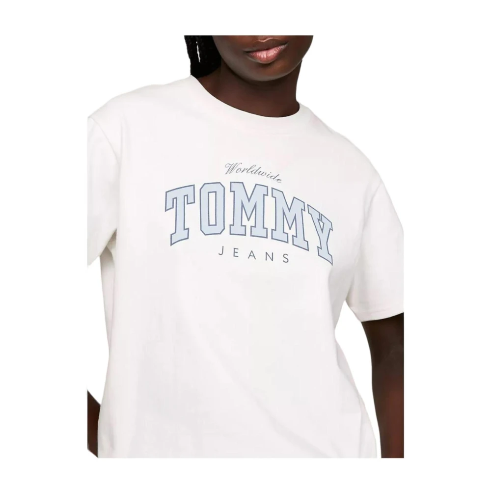 Tommy Hilfiger Varsity Lux T-shirt White Dames