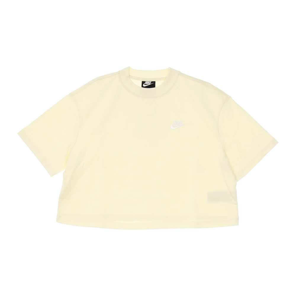 Nike Short Sleeve Sports Top Beige Dames