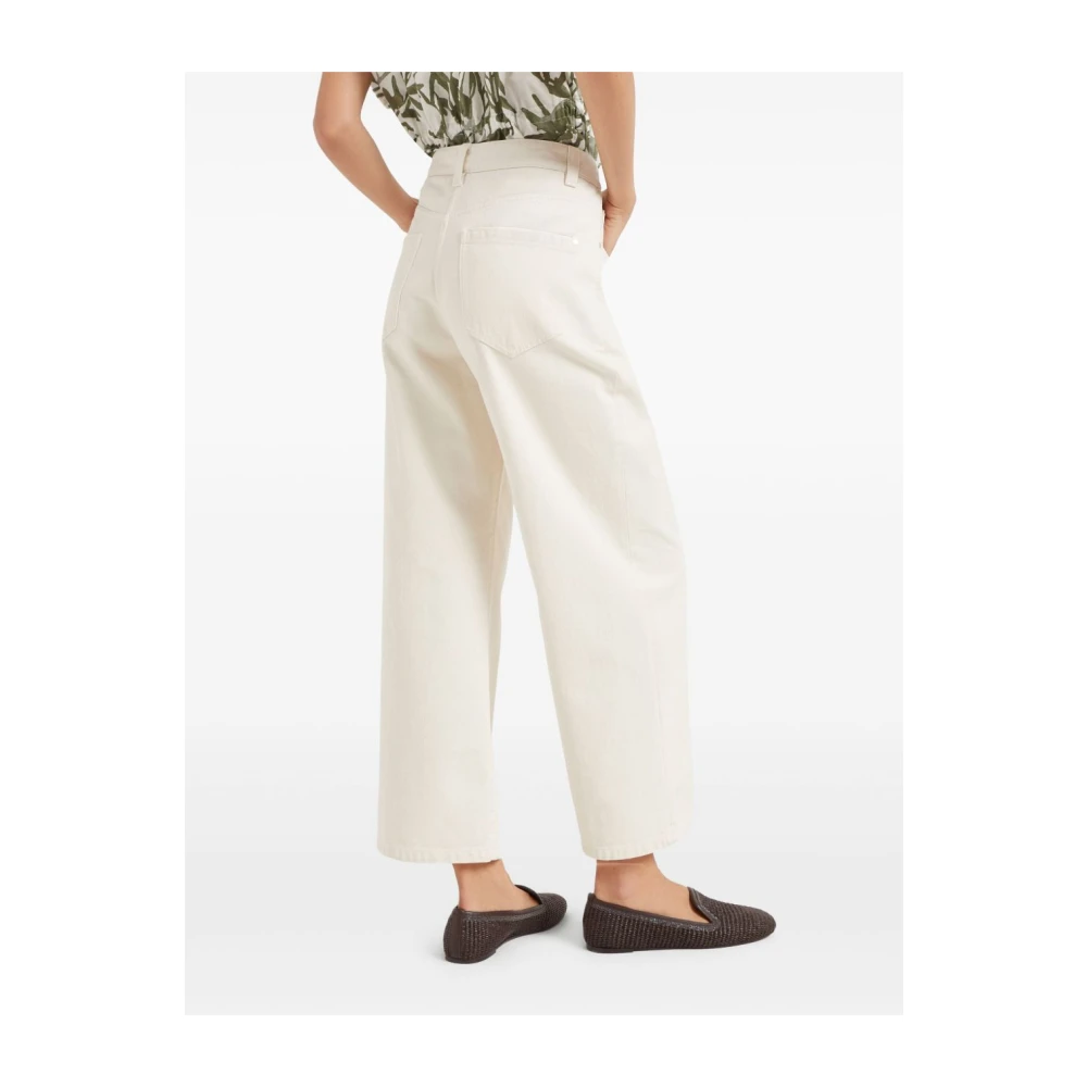 BRUNELLO CUCINELLI Beige Jeans voor Stijlvolle Look Beige Dames