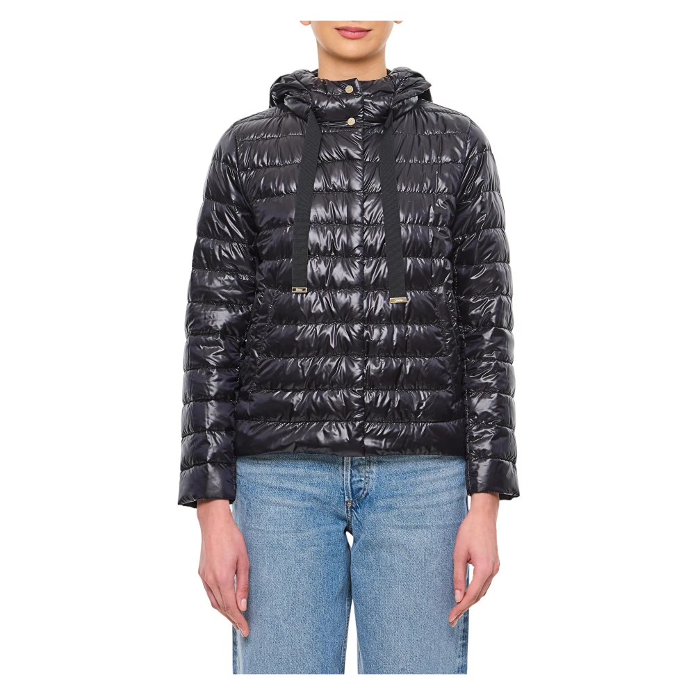 Herno Kvinno Svart Jackor Dam, M, Dunjacka