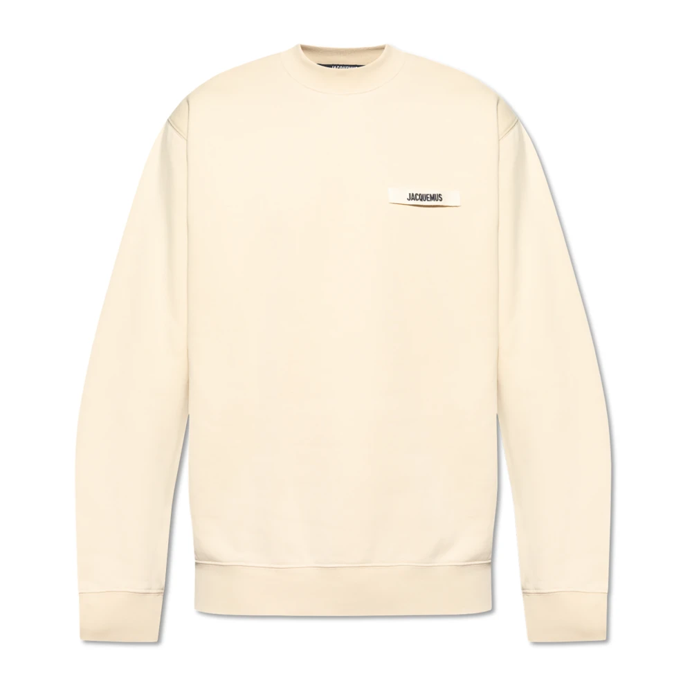 Jacquemus Sweatshirt met logo Beige Heren