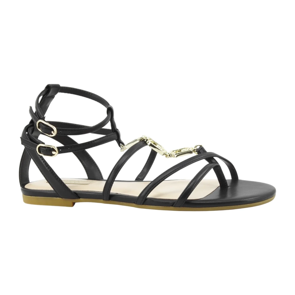 Liu Jo Vrouw Zwart Schoenen Dames, 39 Eu, Platte Sandalen