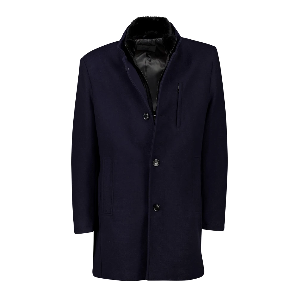 Pierre Cardin Donkerblauwe winterjas Blue Heren