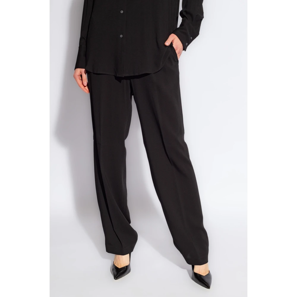 Fabiana Filippi Ruimvallende broek Black Dames