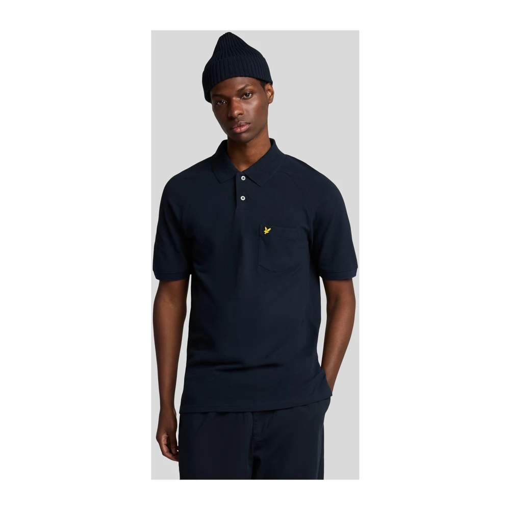 Lyle & Scott SS Polo Shirts Linnen Blend Polo Shirt White Heren