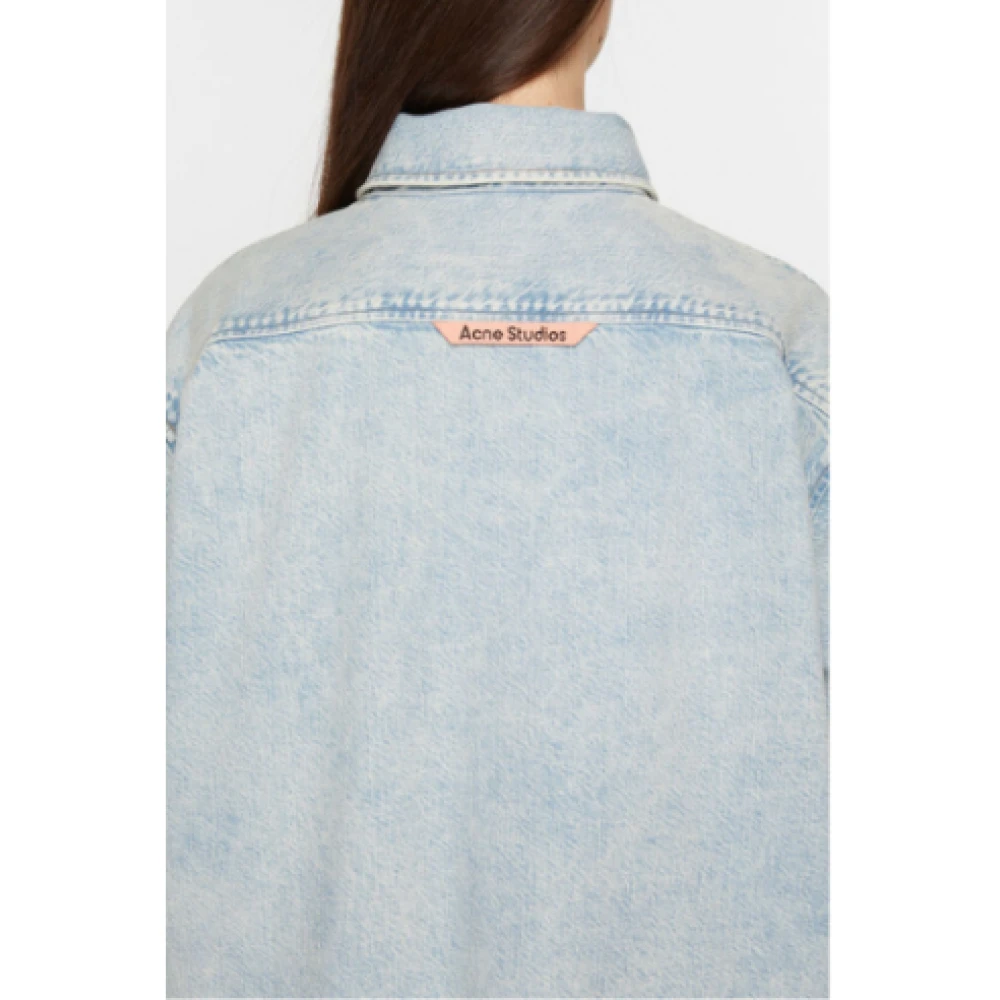 Acne Studios Blauwe Jeansblouse met knopen Blue Dames