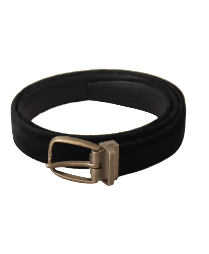 ceinture-en-velours-noir-avec-boucle-en-or