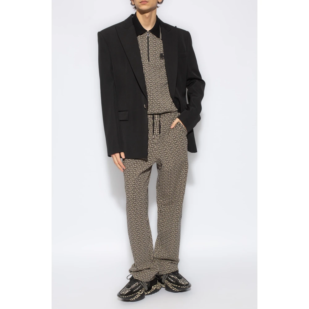 Balmain Katoenen Broek Beige Heren