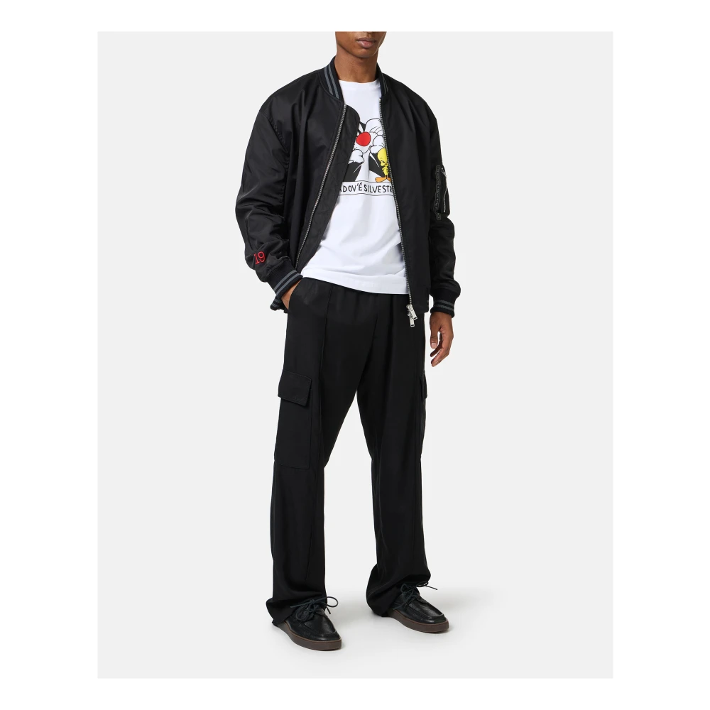 Iceberg Wit katoenen T-shirt met Looney Tunes-print White Heren