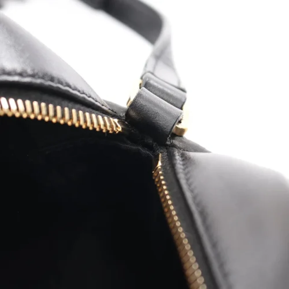 Yves Saint Laurent Vintage Pre-owned Leather shoulder-bags Black Dames