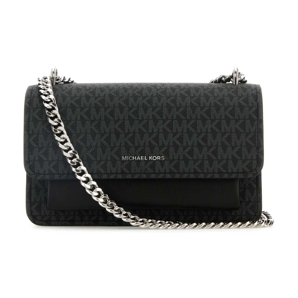 Michael Kors Schoudertas van canvas en leer Black Dames