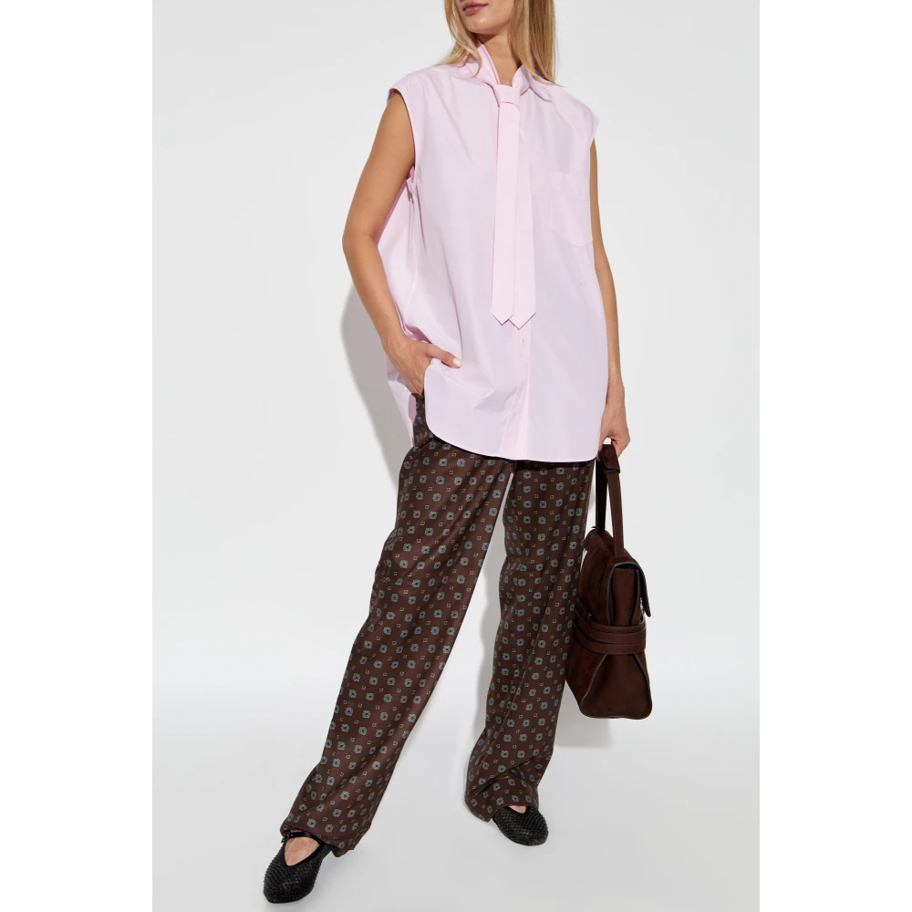Moschino Mouwloos shirt Pink Dames