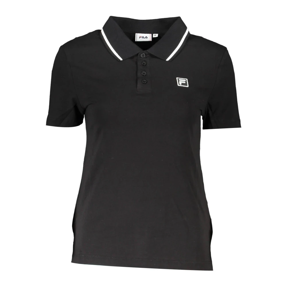 Fila, Fila Polo Shirt Black, female, Size: M