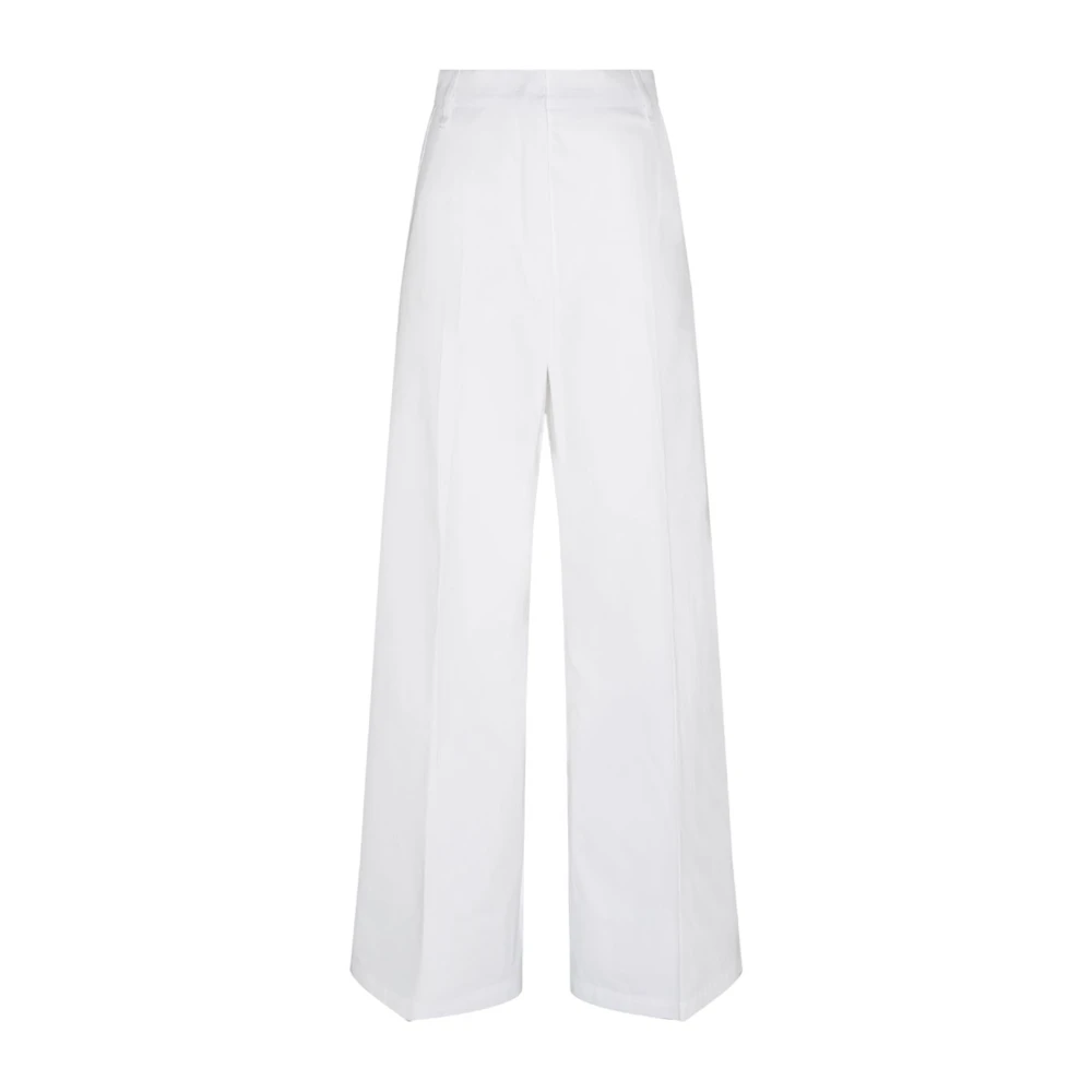SPORTMAX Witte Oversized Gewassen Broek White Dames