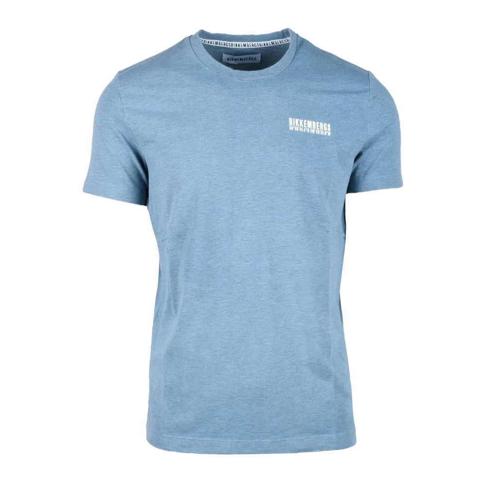 Bikkembergs Katoenmix T-shirt Blue Heren