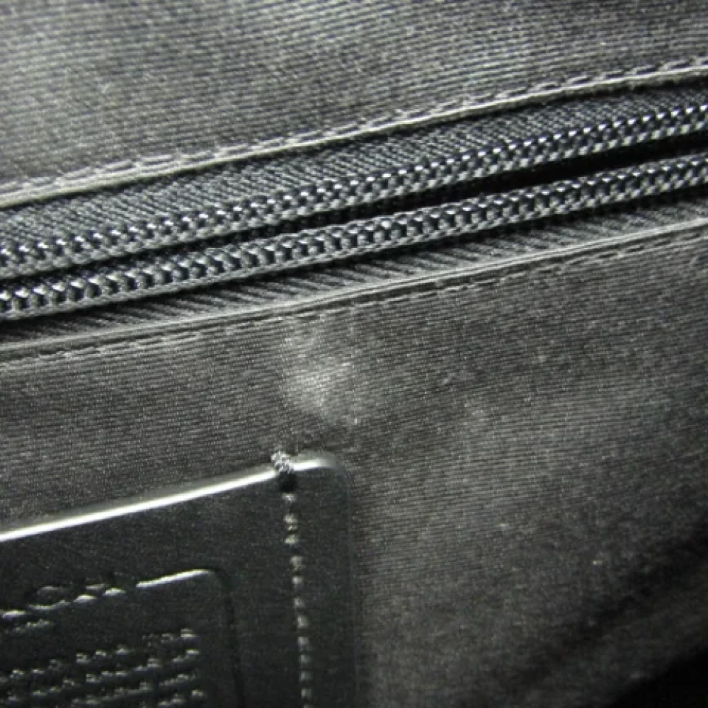 Coach Pre-owned Leather backpacks Gray Dames