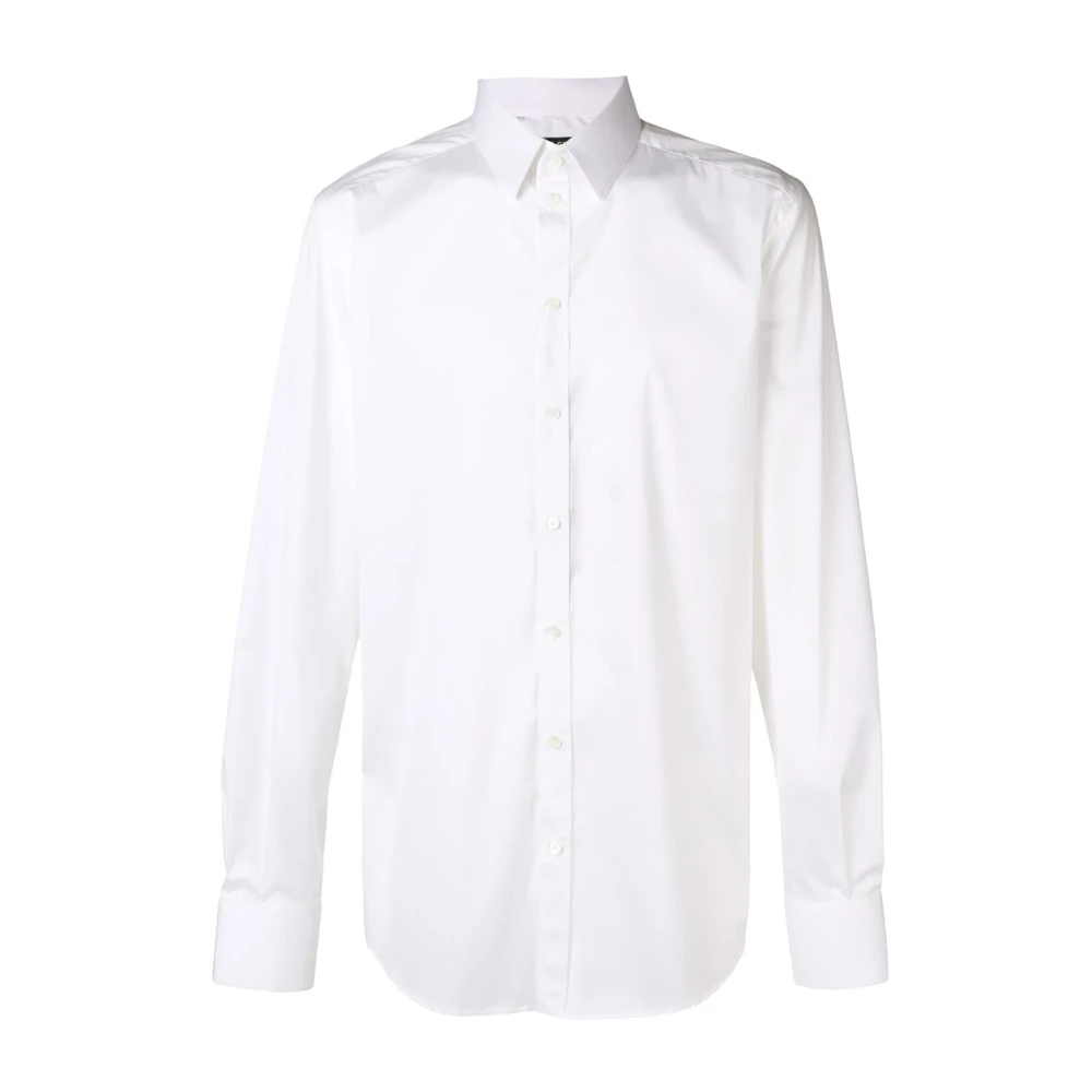 Dolce & Gabbana Witte Klassieke Overhemd van White Heren