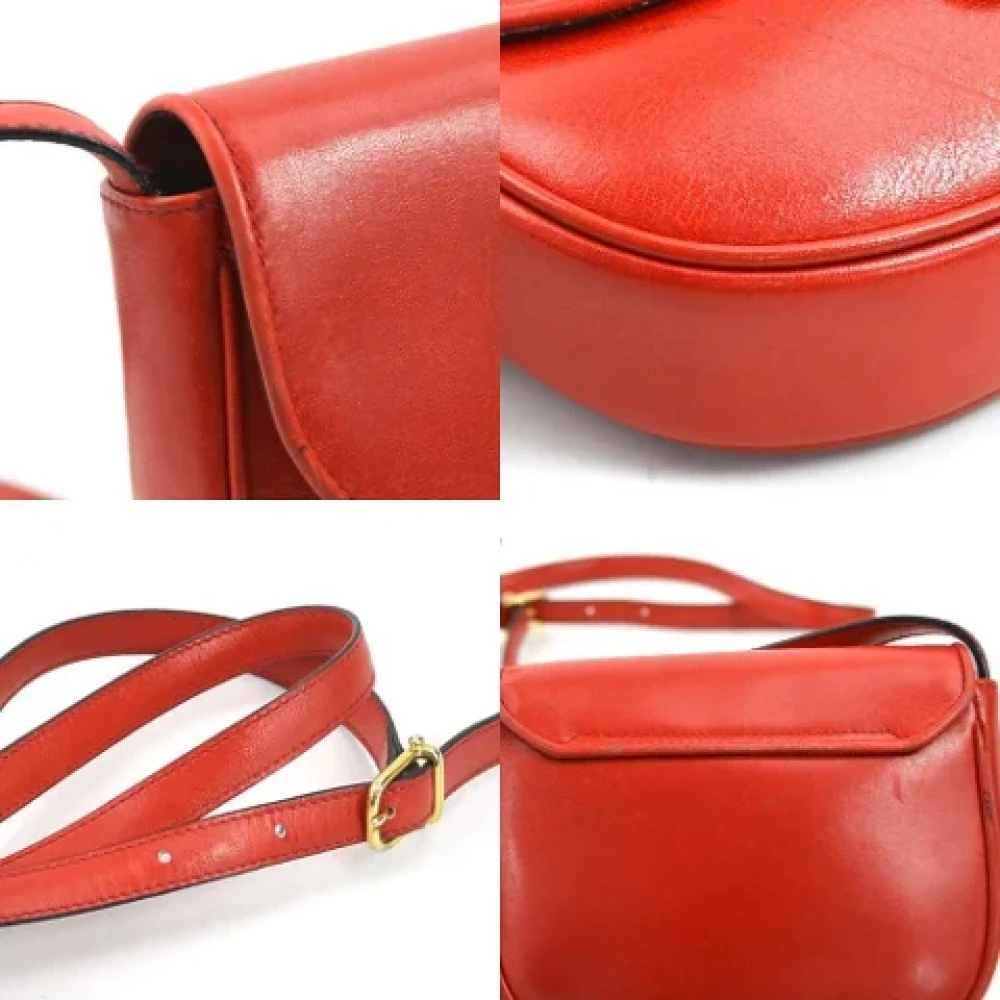 Celine Vintage Pre-owned Leather celine-bags Red Dames