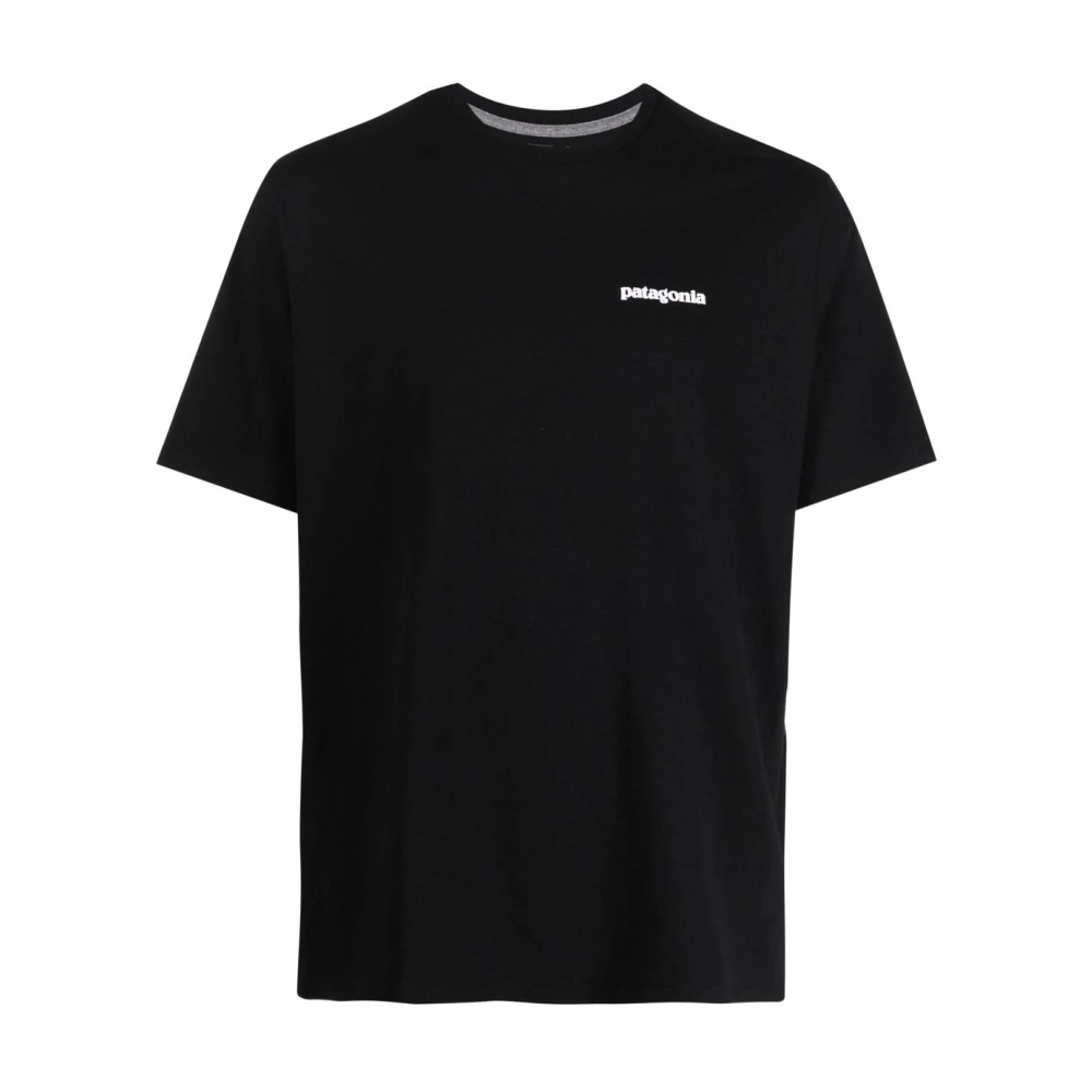 Patagonia Zwart P-6 Logo-Print T-Shirt Black Heren