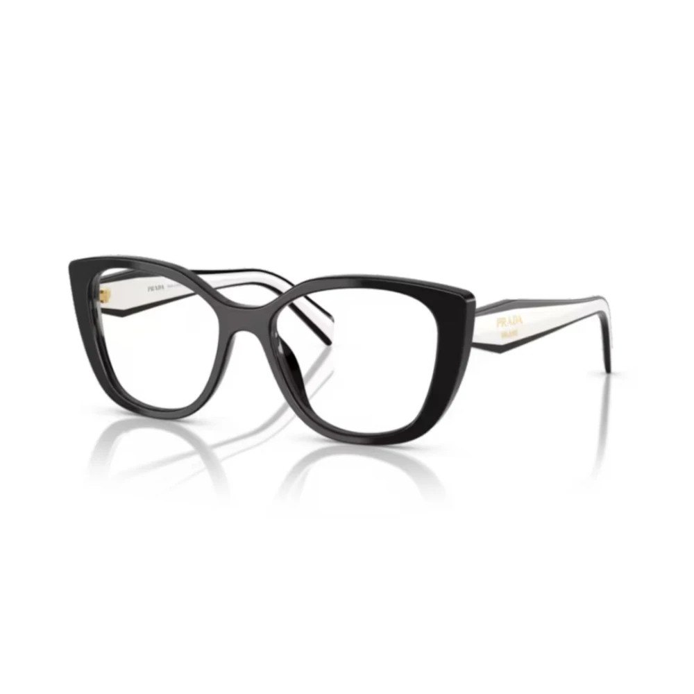 Prada Unisex Black Glasses, One Size, Stylish Sunglasses For Fashion Enthusiasts