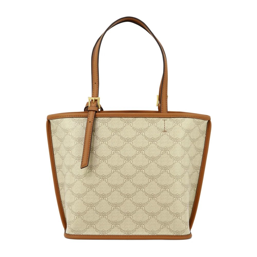 MCM Himmel Canvas Schoudertas Beige Dames