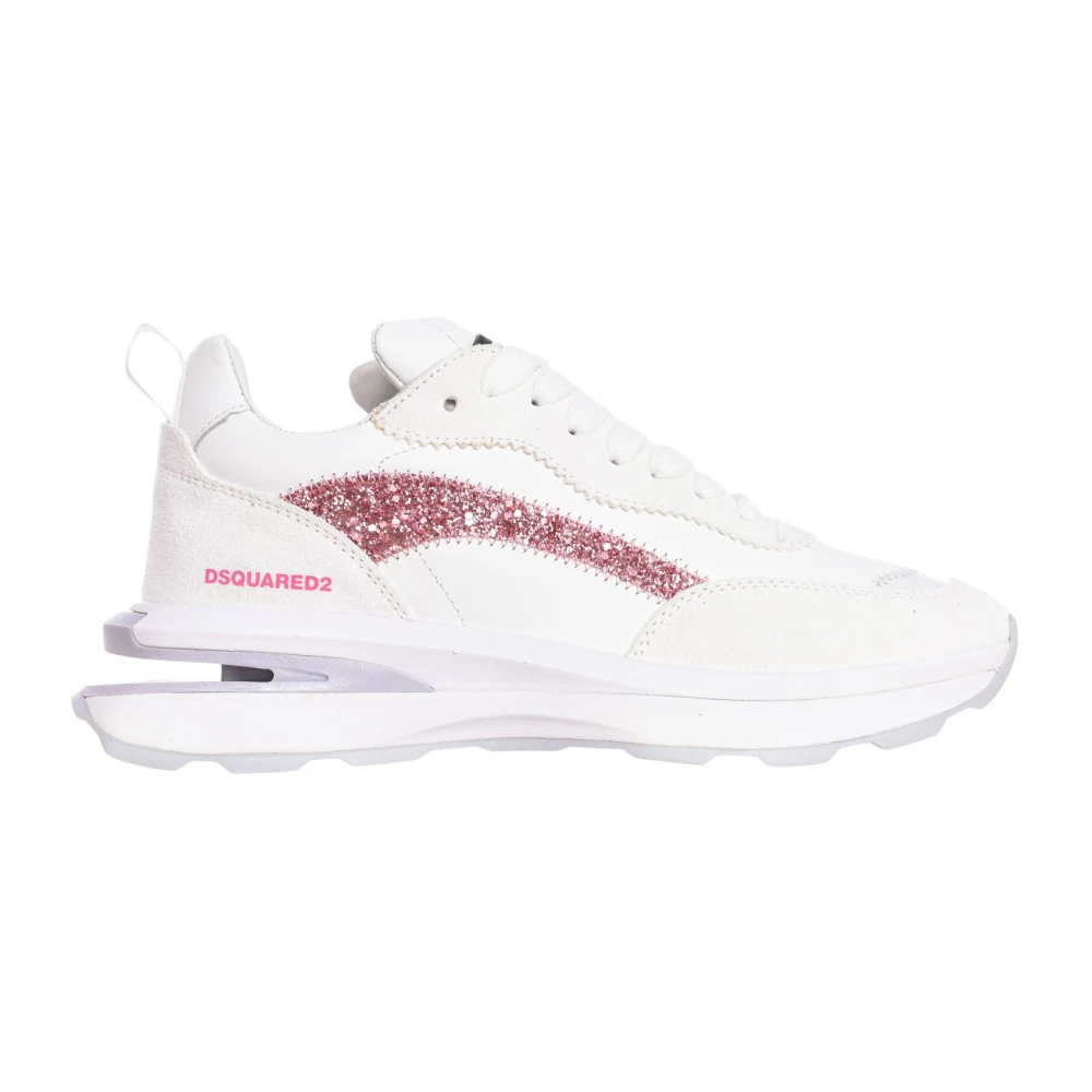 Dsquared2 Mid-Top Athletic Sneakers Dames Schoenen Wit