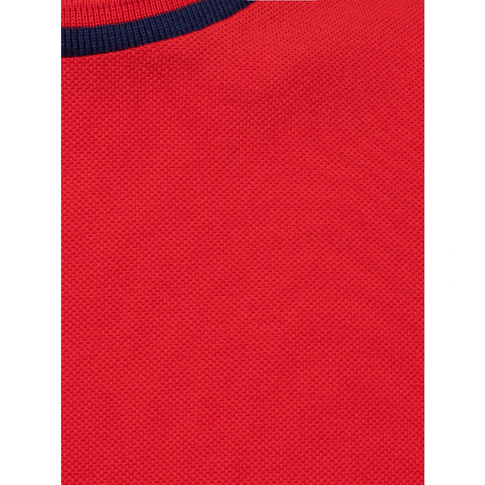 Fendi Rode Ronde Hals Katoenen T-shirt Red Heren